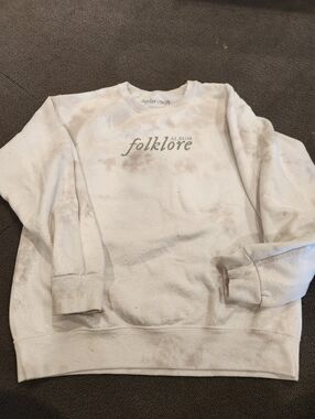 TAYLOR SWIFT Taylor’s Version Folklore Album Sweatshirt TieDye Crewneck Small